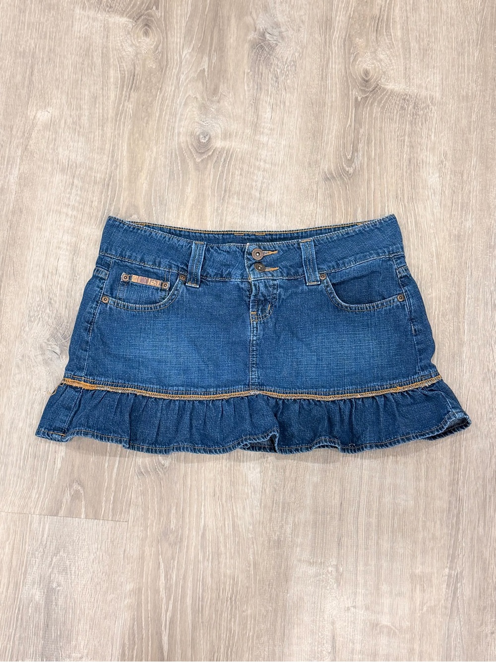 ✨💙 Y2K Denim Ruffle Mini Skirt 💙✨
